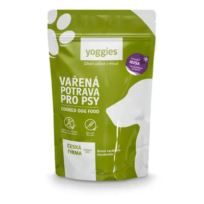 650g Yoggies Vařená potrava pro psy – Vánoční husa na švestkách se skořicí