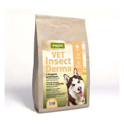 5kg Yoggies VET Insect Derma s hmyzím proteinem, granule lisované za studena s probiotiky