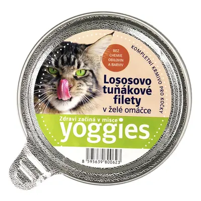 85g Yoggies mistička pro kočky s lososem, tuňákem a želé omáčkou