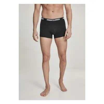 Urban Classics Mens Boxer Shorts Double Pack blk/blk