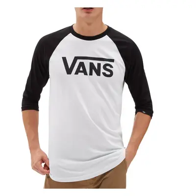 Pánské Tričko VANS CLASSIC RAGLAN White/Black