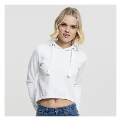 Dámská mikina Urban Classics Ladies Interlock Short Hoody white