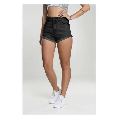 Urban Classics Ladies Denim Hotpants black washed