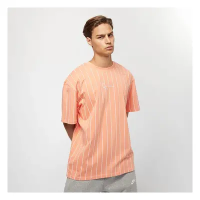 Triko Karl Kani Small Signature Pinstripe Tee Coral White