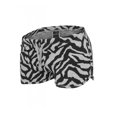 Urban Classics Ladies Zebra Hotpants gry/blk