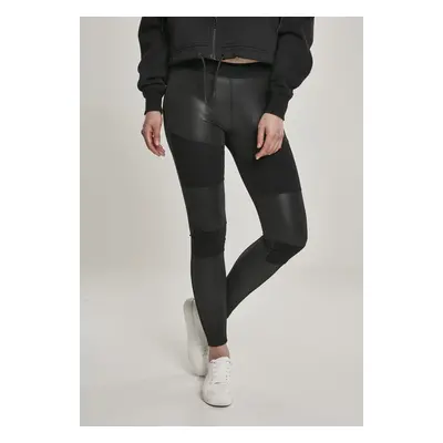 Urban Classics Ladies Fake Leather Tech Leggings black