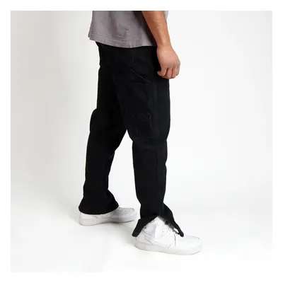 Nohavice Karl Kani Retro Slit Denim Pants Black