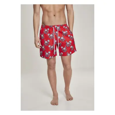 Urban Classics Pattern?Swim Shorts firered/rose