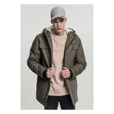 Pánská bunda Urban Classics Heavy Cotton Parka olive