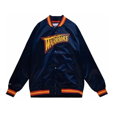 Mitchell & Ness Golden State Warriors Lightweight Satin Jacket navy