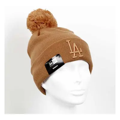 Kulich New Era Womens MLB Leafgue Essential Bobble Cuff Knit Brown