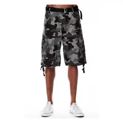 Southpole Cargo Shorts Deep Grey Black 9001-3345