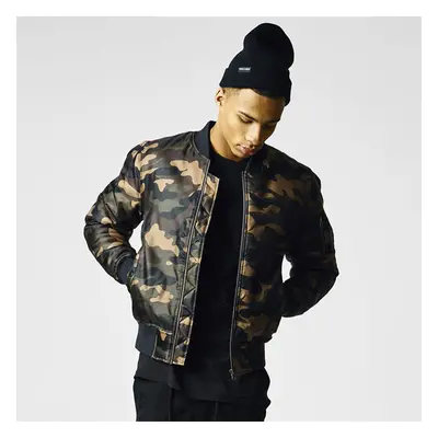 Urban Classics Camo Basic Bomber Jacket wood camo