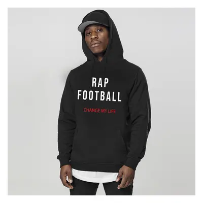 Mikina Rap & Football Hoodie Black