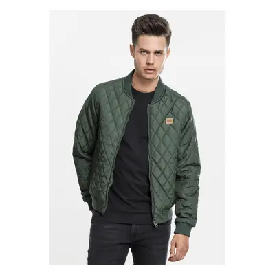 Urban Classics Diamond Quilt Nylon Jacket olive