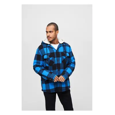 Brandit Lumberjacket Hooded black/blue