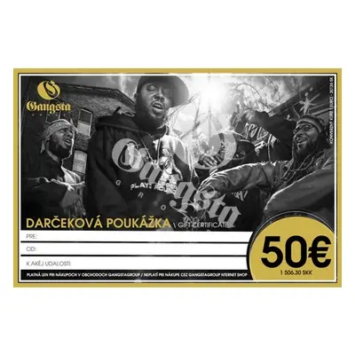 GangstaGroup Gift Certificate - Dárkový poukaz