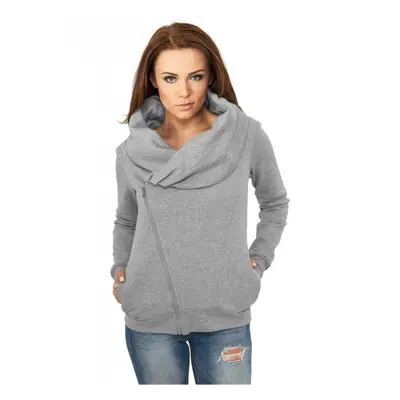 Urban Classics Ladies Asymetric Zip Jacket grey