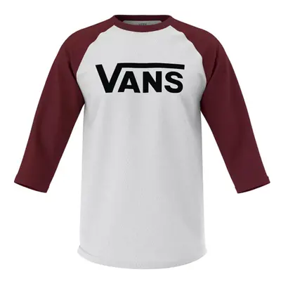 Pánské Tričko VANS CLASSIC RAGLAN WHITE-BLACK-SYRAH