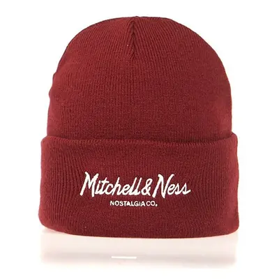 Mitchell & Ness Beanie Own Brand burgundy Pinscript Cuff Knit