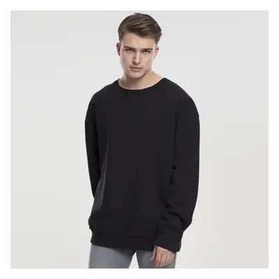 Pánská mikina Urban Classics Oversized Open Edge Crew black