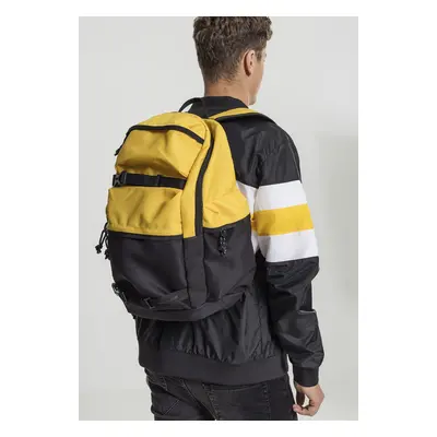 Urban Classics Backpack Colourblocking chrome yellow/black/black