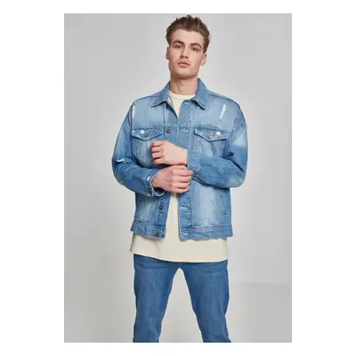 Urban Classics Ripped Denim Jacket bleached