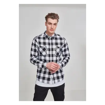 Urban Classics Checked Flanell Shirt blk/wht