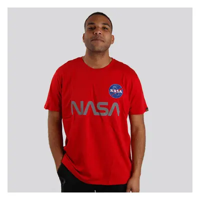 Pánské tričko alpha industries NASA Reflective T-Shirt Red