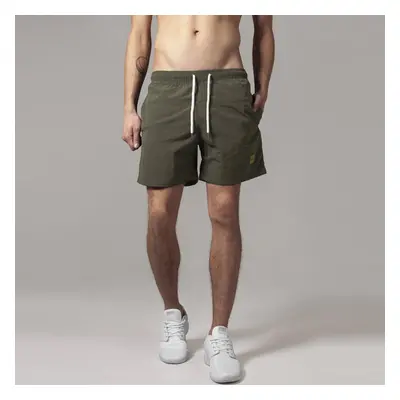 Urban Classics Block Swim Shorts olive/olive