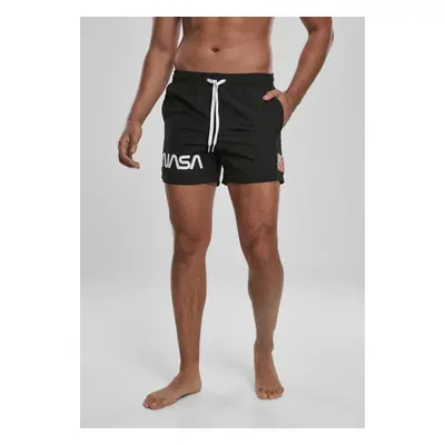 Mr. Tee NASA Worm Logo Swim Shorts black