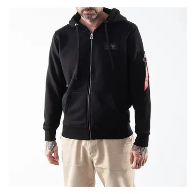 Pánská mikina Alpha Industries Back Print Zip Hoodie Black