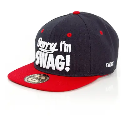 GangstaGroup Sorry I`m Swag! Snapback Cap Navy Red