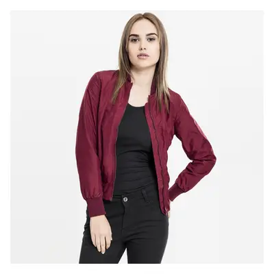 Urban Classics Ladies Light Bomber Jacket burgundy