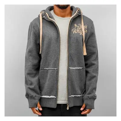 Just Rhyse Big Zip Hoody Charcoal