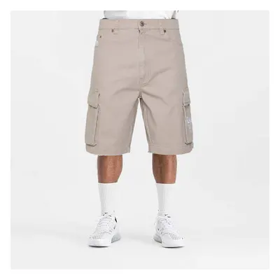 Kraťasy Karl Kani Retro Washed Herringbone Cargo Shorts taupe