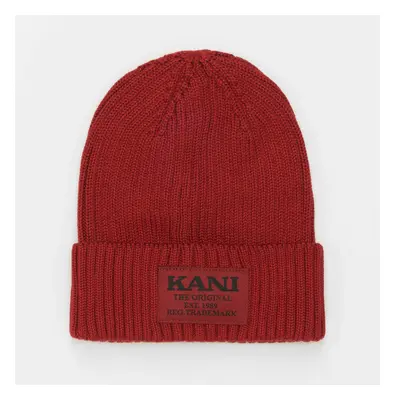 Zimní čepice Karl Kani Woven Retro Classic Beanie Red