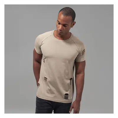 Urban Classics Ripped Raglan Tee warm sand