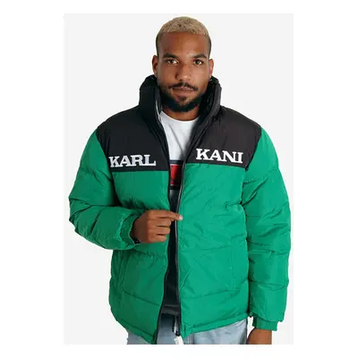 Obojstranní Zimní bunda Karl Kani Retro Block Reversible Puffer Jacket green/black/white