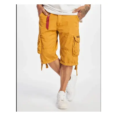 Panské šortky Alpha Industries Jet Shorts Yellow