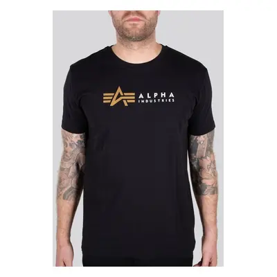 Tričko Alpha Industries Alpha Label T Black