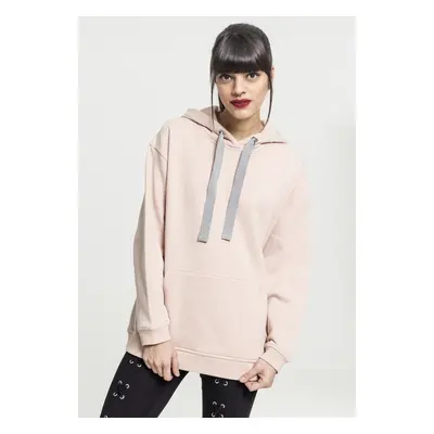 Urban Classics Ladies Oversize Hoody lightrose/grey