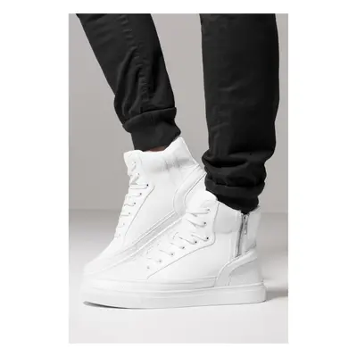 Urban Classics Zipper High Top Shoe white