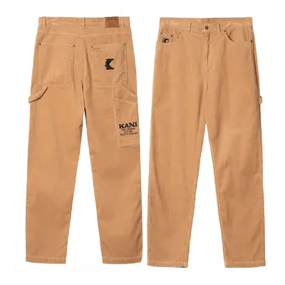 Cargo Nohavice Karl Kani Retro Corduroy Cargo Pants sand