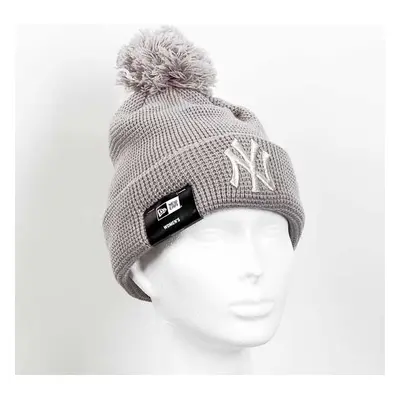 Dámská čepice New Era MLB WMNS Bobble Cuff Knit NY Yankees Grey