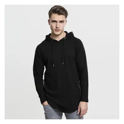 Pánská mikina Urban Classics Long Shaped Terry Hoody black