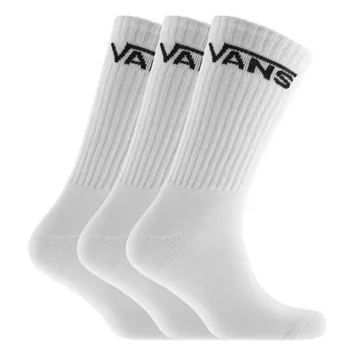 Panské Ponožky VANS MN CLASSIC Crew 3 pairs White Size 38,5-42EU