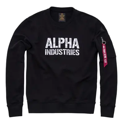 Pánská mikina Alpha Industries Camo Print Sweat Black