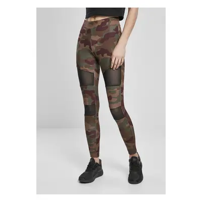 Urban Classics Ladies Camo Tech Mesh Leggings redwood camo