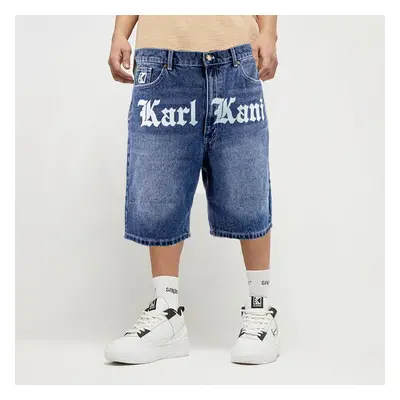 Kraťasy Karl Kani OG Old English Denim Shorts Blue